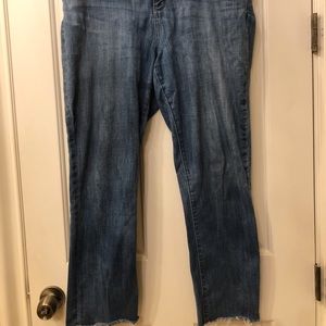 NYDJ frayed edge jeans